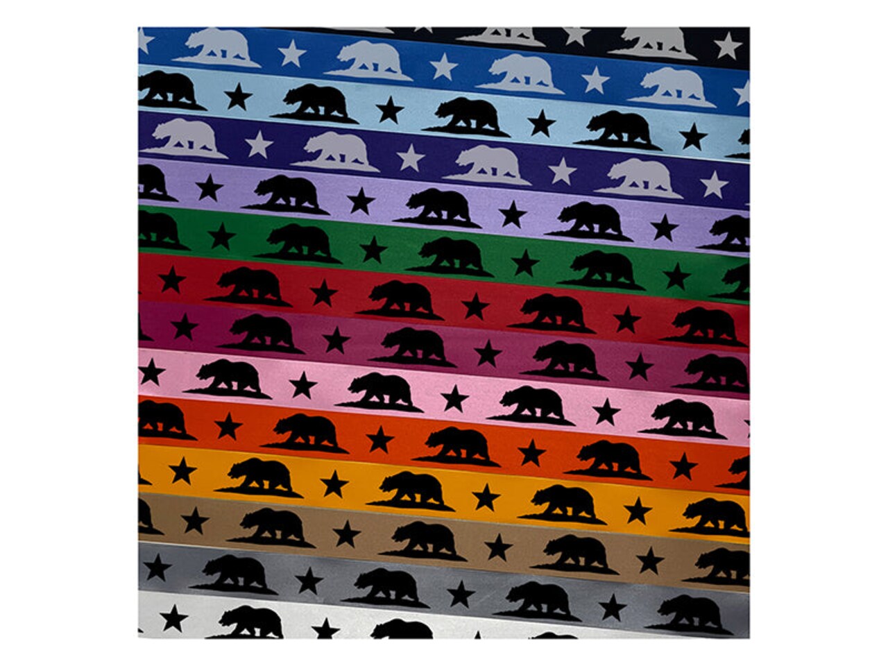 California Flag Bear Solid Satin Ribbon for Bows Gift Wrapping DIY Craft  Projects - 1 - 3 Yards